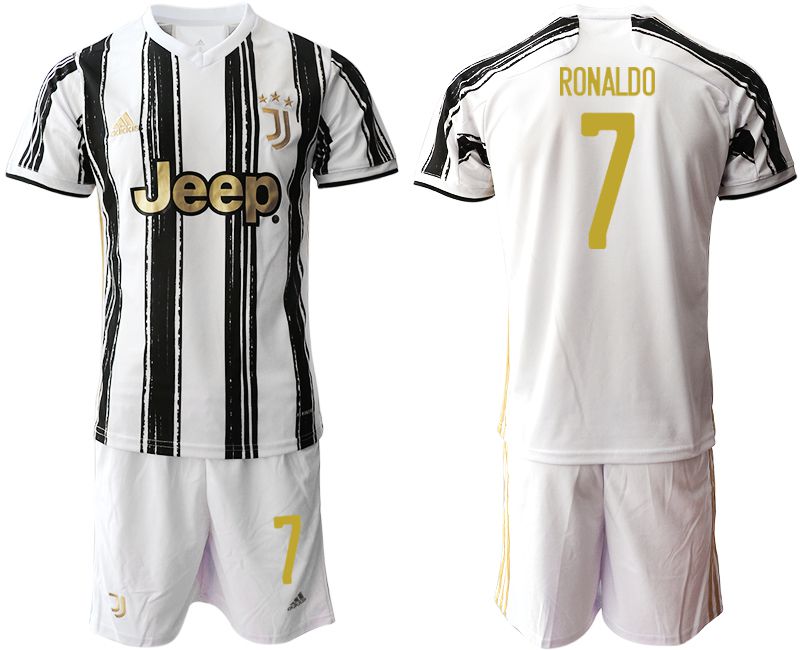 Men 2020-2021 club Juventus home #7 white Soccer Jerseys